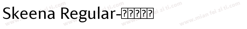 Skeena Regular字体转换